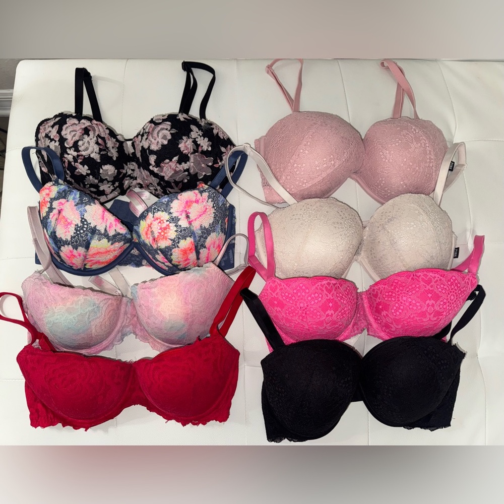 Victorias Secret PINK - 34D Lace Push Up Bra Bundle
